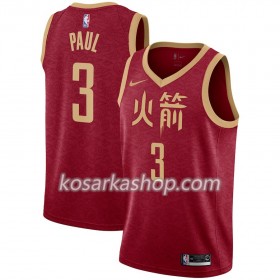Dres Houston Rockets Chris Paul 3 Nike 2018-19 City Edition Crvena Swingman